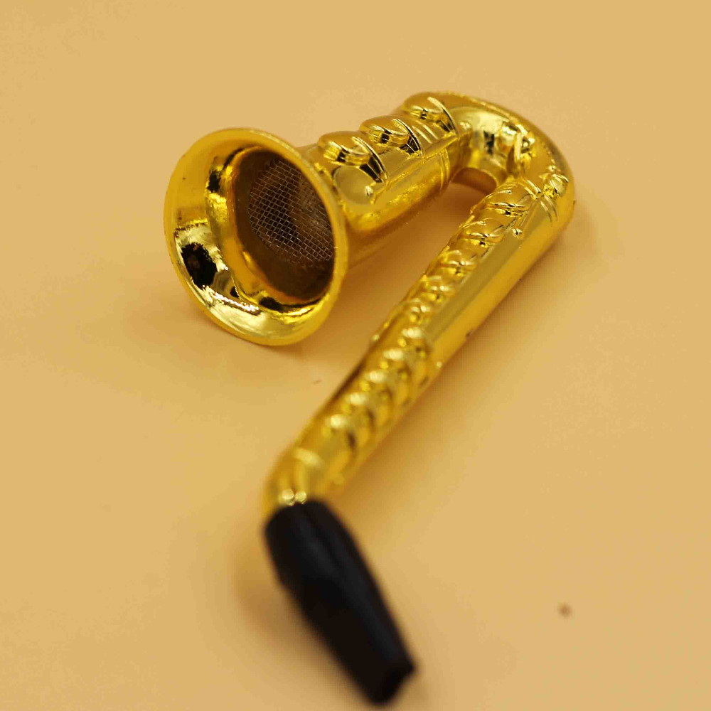 Saxophone pipe smoking weed metal pipes pipe Creative small 1pcs small