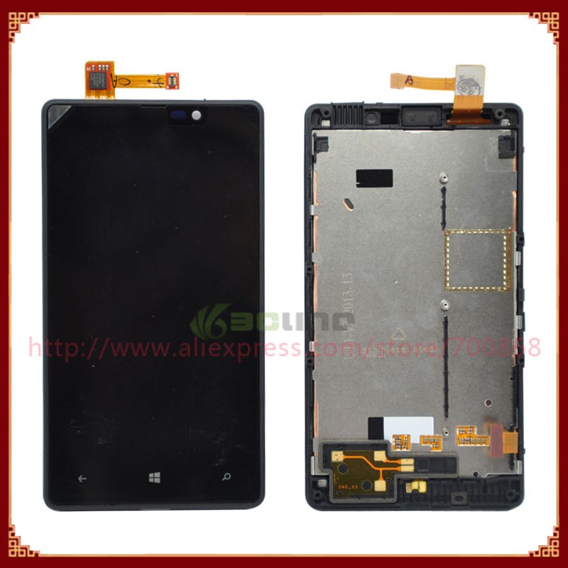 1061561 Nokia Lumia 820 LCD With Frame Black