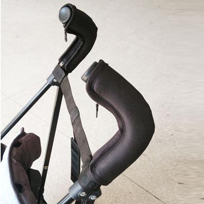 Maclaren Baby Stroller Accessory separete type handle cases black polyester baby stroller bumper bar protective casing (2)