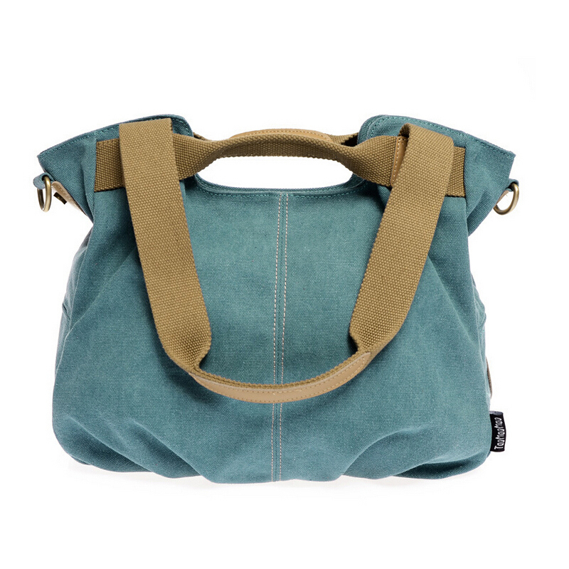 Women Bag Denim Blue Canvas Handbag Tote Bag Large Hobos Designer Crossbody Shoulder Bag Vintage ...