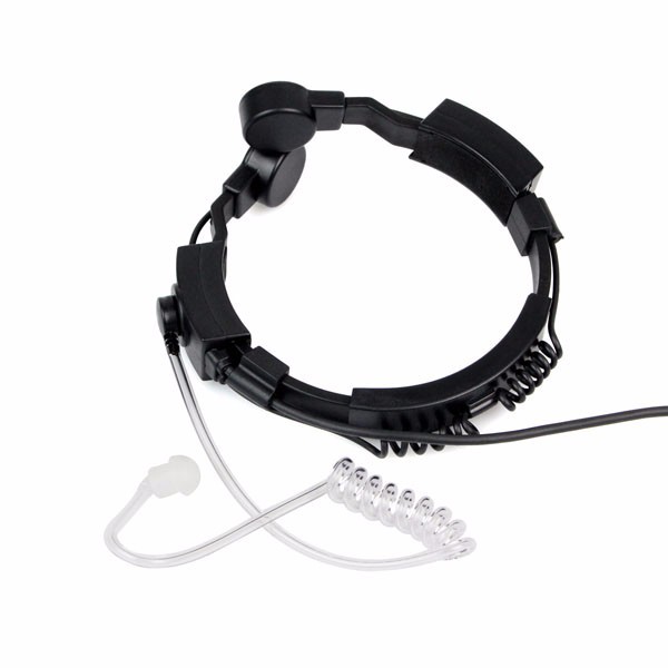 New Adjustable Throat Microphone with Acoustic Tube Earpiece (8)