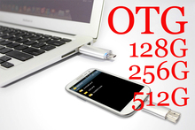 OTG USB stick 128GB 256GB 512GB usb flash drive usb 2.0 Memory Stick phone USB Pen Drive gift