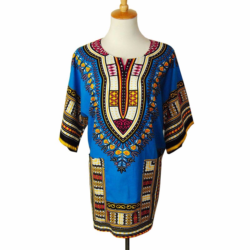 2019 Wholesale Boho Women Autumn Tunic Dress Hippie Punk Traditional Dashiki Top Shirt Dresses ...