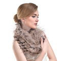 In 2016 the new winter rabbit hair scarf fashion warm fur raccoon fur collar