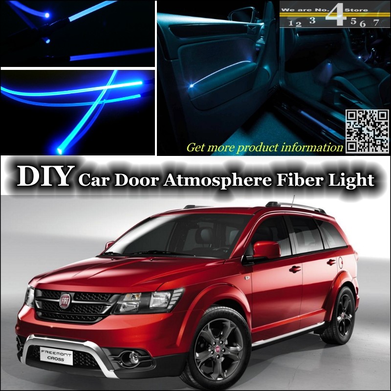 Interior Ambient Light Tuning Atmosphere Fiber Optic Band Lights For Fiat Freemont Inside Door Illumination Not El Light Refit