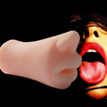 New Arrival Oral sex organ Male adult silicone masturbator reverse mould lips touched Adult masturbator S00348