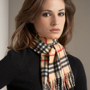 Classes British style classic Plaid cotton suede scarf male ladies fringed warm scarves wholesale