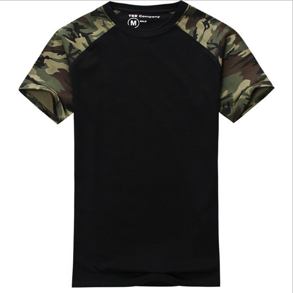 Image of Man Casual Camouflage T-shirt Men Cotton Army Tactical Combat T Shirt Military Sport Camo Camp Mens T Shirts Fashion 2016 Tees