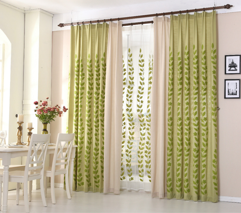 Online krijg goedkoop green leaves curtains aliexpress.com ...