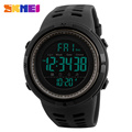 SKMEI Chronograph Sports Watches Men Double Time Countdown LED Digital Watch Military Waterproof Wristwatch Alarm Clock