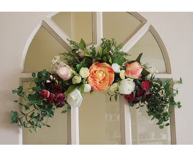 21.5'' (55cm)Fashion artificial flower Door Lintel Mirror Flower