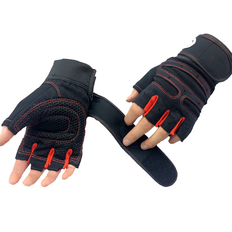 Image of Strong Gym Fitness Gloves Power Luvas Fitness Academia Anti-skid Guantes Protective Crossfit Gym Gloves Weight Lifting for Sport