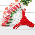 A Bouquet of roses Surprise Women Sexy Lace Underwear Panties Brief Bikini Lingerie Thongs G string