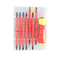 Multitul Hand Tool 15 In 1 Magnetic Precision Screwdriver Set Tool Kit Torx Cross Flat Y
