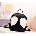 2017 Fashion Panelled PU Leather Angel Wings School Backpacks for Teenage Girls Mochila Bolsas Travel laptop