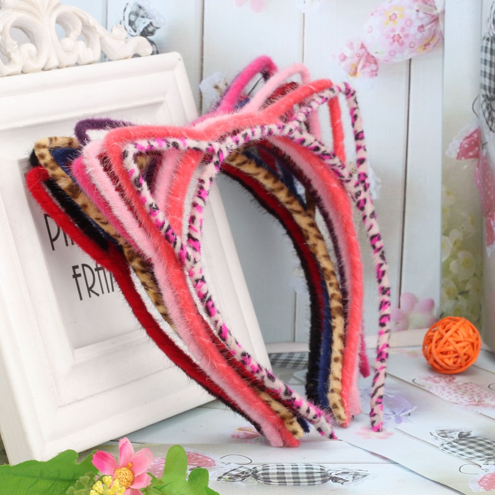 Image of 1pc sale summer style Girls Coloful crown Headband Princess Hair Accessories Children&women Accessories girls cat ear hair band
