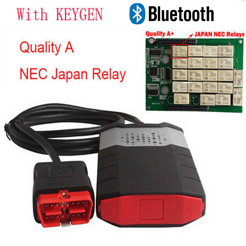 Image of Newest Car diagnostic tool CDP Pro Plus for Delphi DS150E with Bluetooth OBDII OBD II OBD2 Scanner for Autocom cdp +keygen