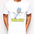 Free Rick retro printed Men customized t shirt short sleeve casual male tops hipster Rick And