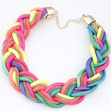 2015 New Brand hot Fashion bijoux maxi necklace Rope chain choker Statement necklaces & pendants bohemian bib colar jewelry D293