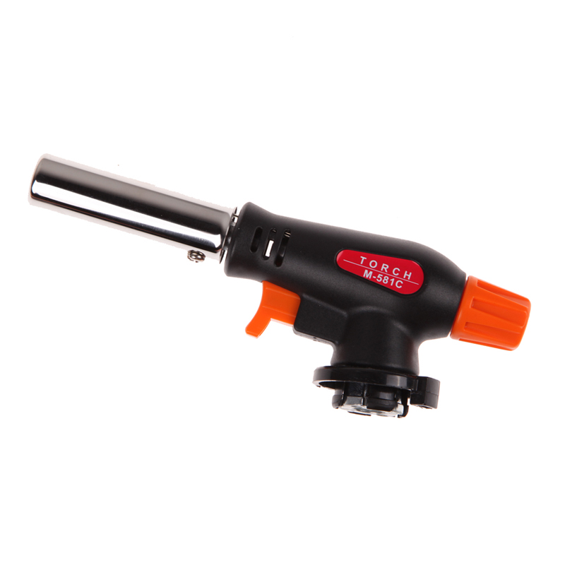 Image of Butane Gas Blow Torch Auto Ignition Outdoor Welding BBQ Tool #gib