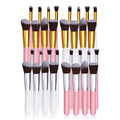 8pcs Makeup Brushes Kits Nylon Bristle Foundation Brush Flat Oblique Round Makeup Brush Set Cosmetic Tool