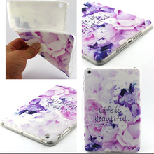 fashion pattern Soft Silicone Gel Rubber TPU Skin Case Cover For Apple iPad mini 1 2