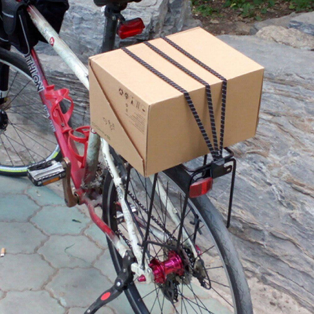 Elastic Bungee Luggage Strap Rope Hook for Bike Bicycle Pannier Cargo Racks 7OJU 