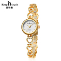 Gold Women Bracelet Watches Rhinestone Quartz Ladies Watch Waterproof Shock Resistant Wristwatch Montre Femme Reloj Mujer