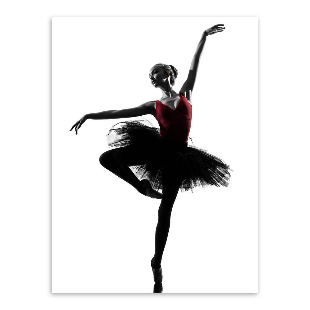 ΞModern Black White Ballet Dancer ∞ Silhouette Silhouette ...