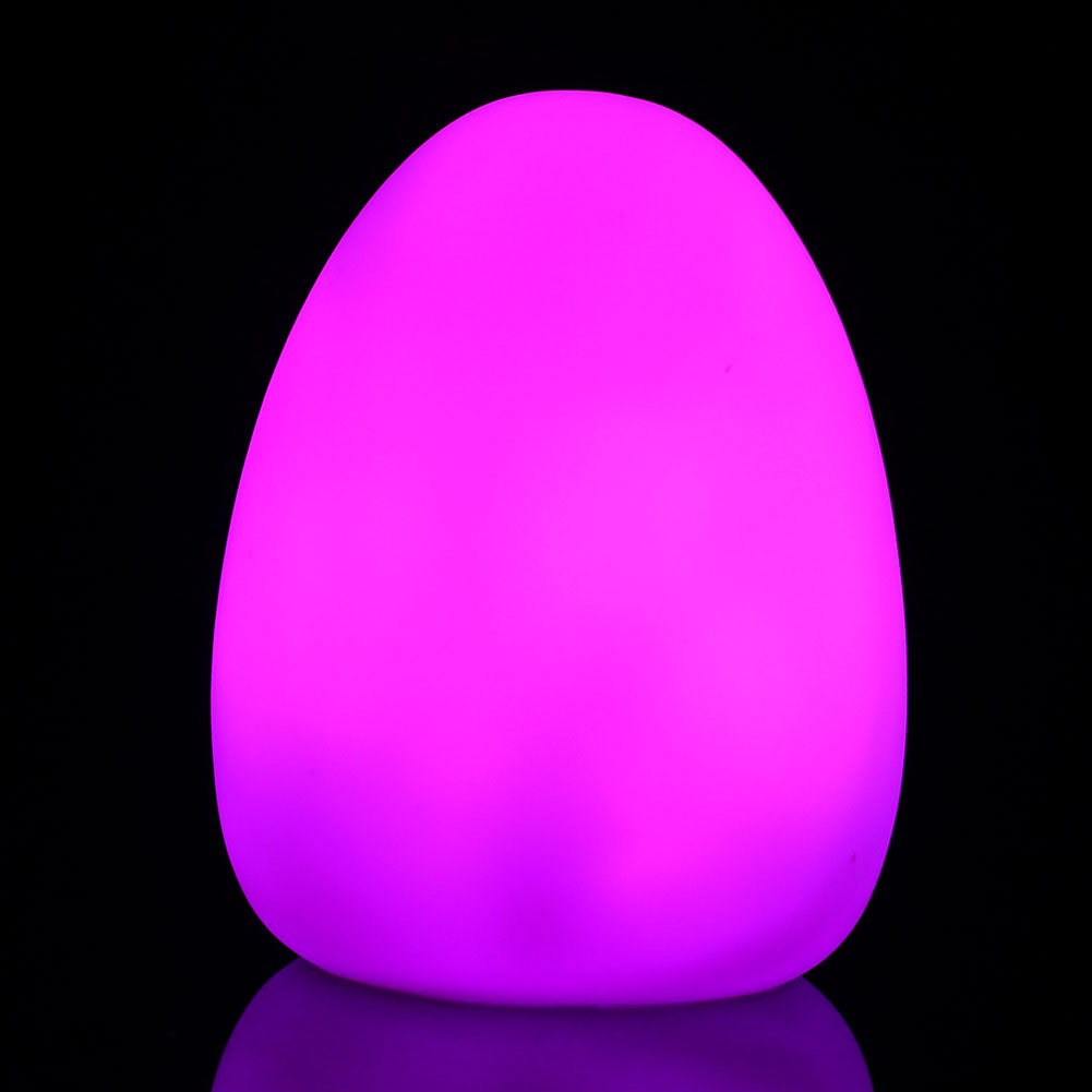 Led kleur veranderende kleurrijke ei vormige thuis kamer decor ...