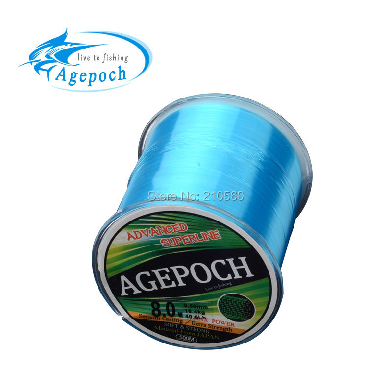 Image of Agepoch 500 m Japan NT30 Material Leader Lead Nylon Monofilament Fishing Line Rope The Peche Cord Wire Peche Carp Winter Thread