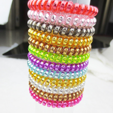 Free shipping new 2015 women headdress head flower hair accessories hair ring hair rope candy-colored telephone wire