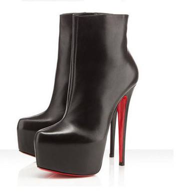 high heel waterproof boots