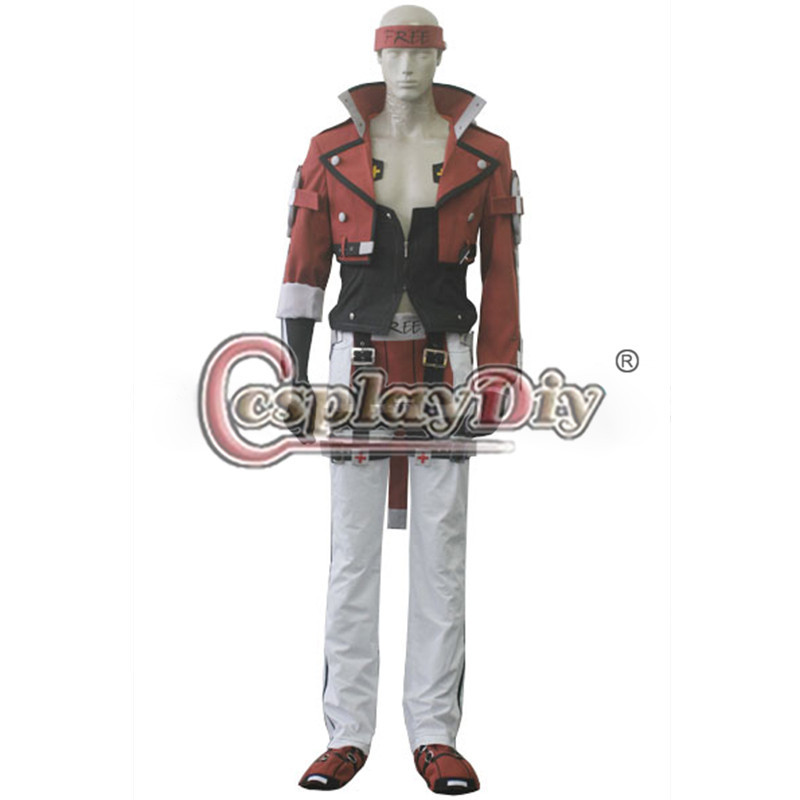 Guilty Gear Xrd Sol Badguy Cosplay Costume For Adult Carnival Party Outfit Custom Made D0825