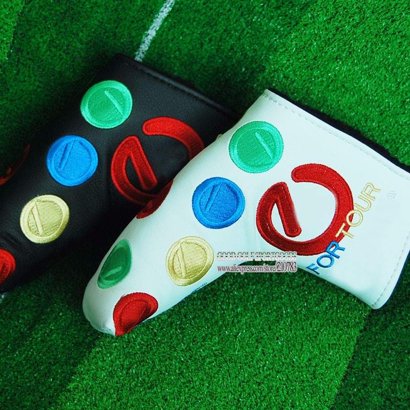 New TOUR USE ONLY <font><b>Golf</b></font> headcover high quality PU circle T Putter clubs headcover White/Black colors <font><b>Golf</b></font> equipment Free Shipping New TOUR USE ONLY <font><b>Golf</b></font> headcover high quality PU circle T Putter clubs headcover White/Black colors <font><b>Golf</b></font> equipment Free Shipping