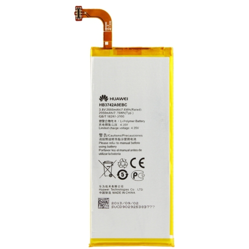 High Quality Replacement Battery 2000mAh Li ion Rechargeable Battery for Huawei Ascend P6 phone battery