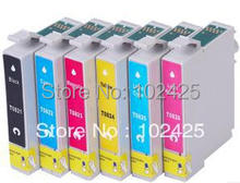 1set Ink Cartridge For EPSON Photo T50 R290 R390 RX590 RX610 RX690 TX650 TX700W TX800FW printer