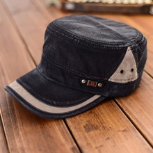 2015 New Mens Women Adjustable Army Vintage Hat Plain Cadet Military Baseball Cap