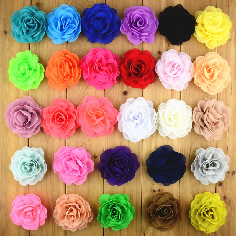 20pcs lot 20colors beautiful flower baby 8cm 28colors 20pcs lot chiffon fabric flower without 20pcs lot 20colors beautiful flower baby 8cm 28colors 20pcs lot chiffon fabric flower without