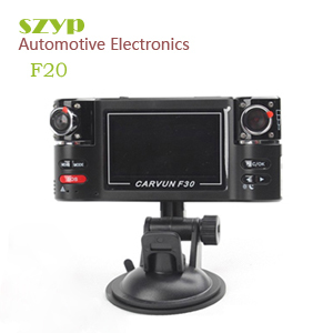 Dual Lens Car DVR F20 Novatek Video Recorder Hd 720P 2.7 LCD G-Sensor+SOS Button+Motion Detection+Night Vision F20 Car Camera 5