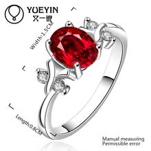 R642 2015 anillos plata mujer 925 sterling silver ring ruby jewelry rings for women aneis bague
