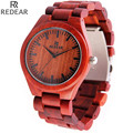 2016 Hot Marketing womens wooden watch wood red sandal woods Women Bracelet Creative Wooden Watches Quartz
