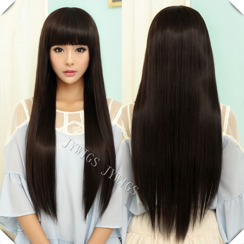 Lady Long Straight Women Wig Black Cosplay Lady Long Straight Women Wig Black Cosplay