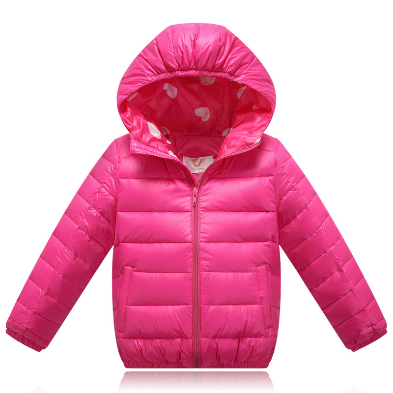 Genuine thick down jacket hooded men and women wear new clothes children down jacket down jacket one generation