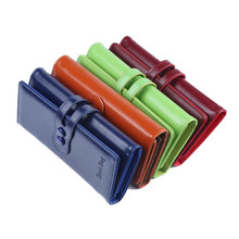 2016 Women Wallet Oil Wax Leather Hasp Vintage Ladies Designer Wallets PU Leather Long Purses Billeteras Carteira Feminina