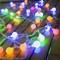 luminaria Battery 20 LED Cherry Balls String lights Christmas Fairy lights for Home outdoor Wedding Party