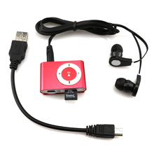 New high quality Mini Metal Clip MP3 Player Sport Fashion Music Player + Earphone + 8 GB Micro SD Card + USB Cable NO LCD Screen