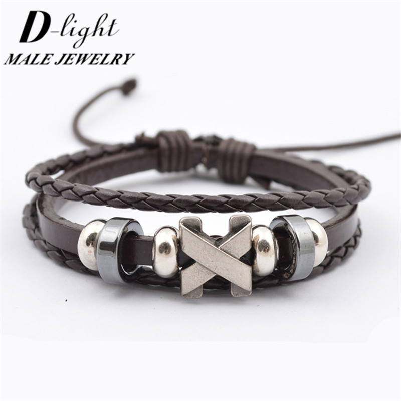 Multi  Punk Cross Charms  2015 Fashion Vintage titanium cross layer  New Titanium charm Steel