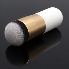 1Pcs Pro Makeup Brush Blush Powder Foundation Concealer Short Wooden Handle Nylon Hair Bristles Cosmetic Brushes