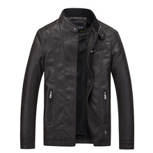 men washed PU motorcycle leather jacket pilot slim leather coats 2015 M-XXXL mens leather jackets and coats jaqueta couro